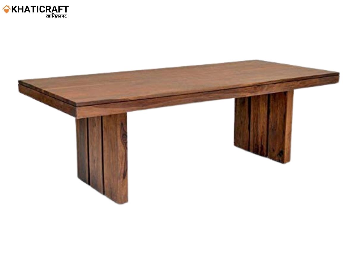 Hola Solid Wood Sheesham 8 Seater Dining Table khaticraft