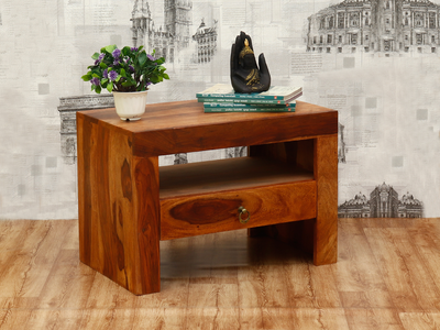 Solid Wood Sheesham Bedside Table