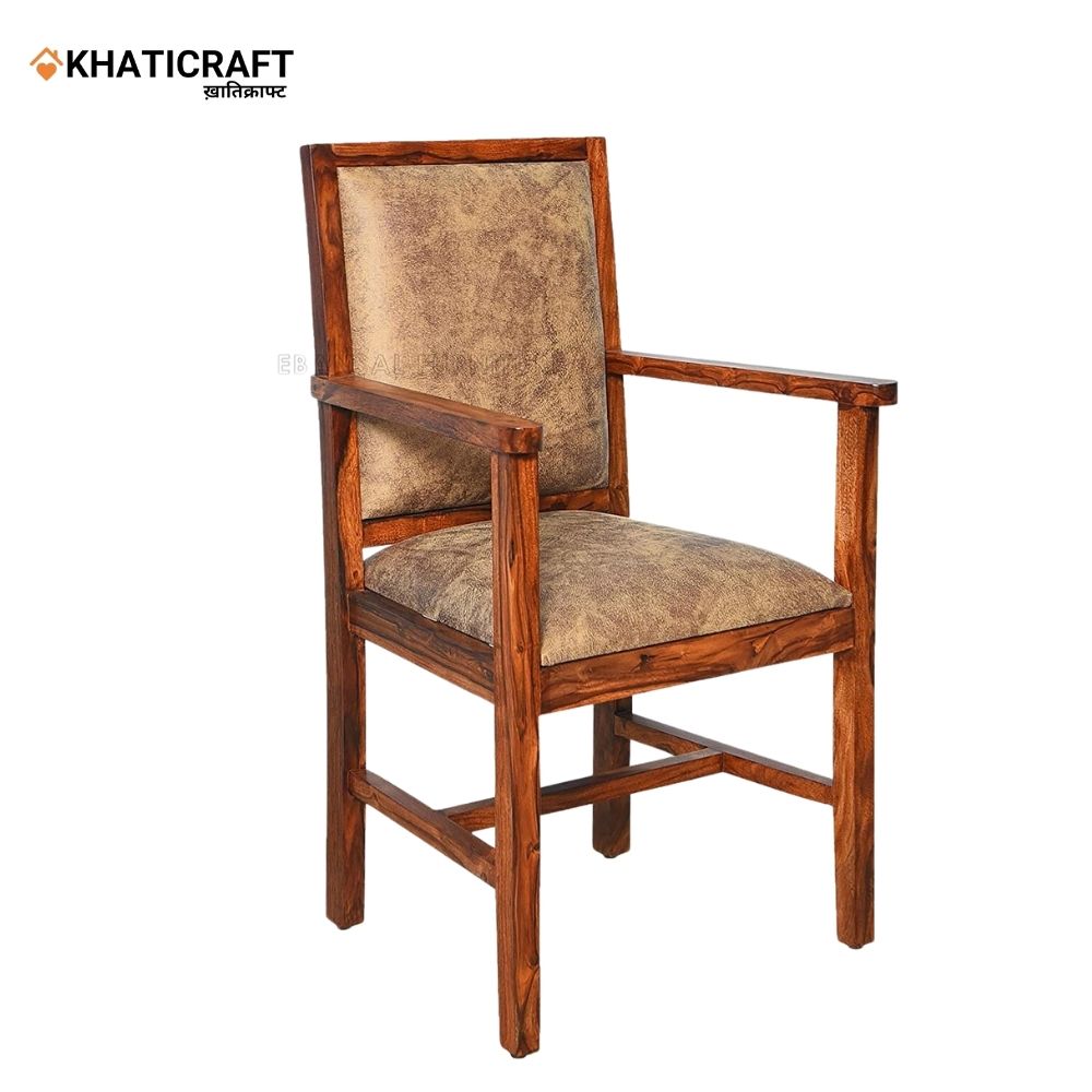 Hina Solid Wood Sheesham Armrest Chair